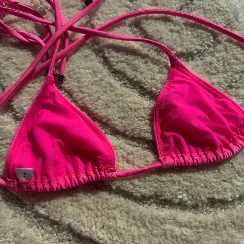 D&G Hot Pink Triangle Bikini - Picture 7 of 11